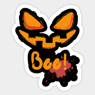 Halloween ghost spooking boo Sticker